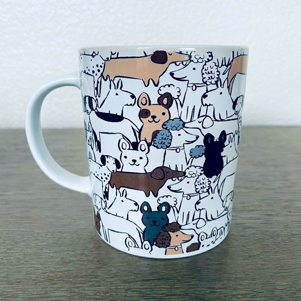 Ceramic Dog Collage Print Large Mug Cup